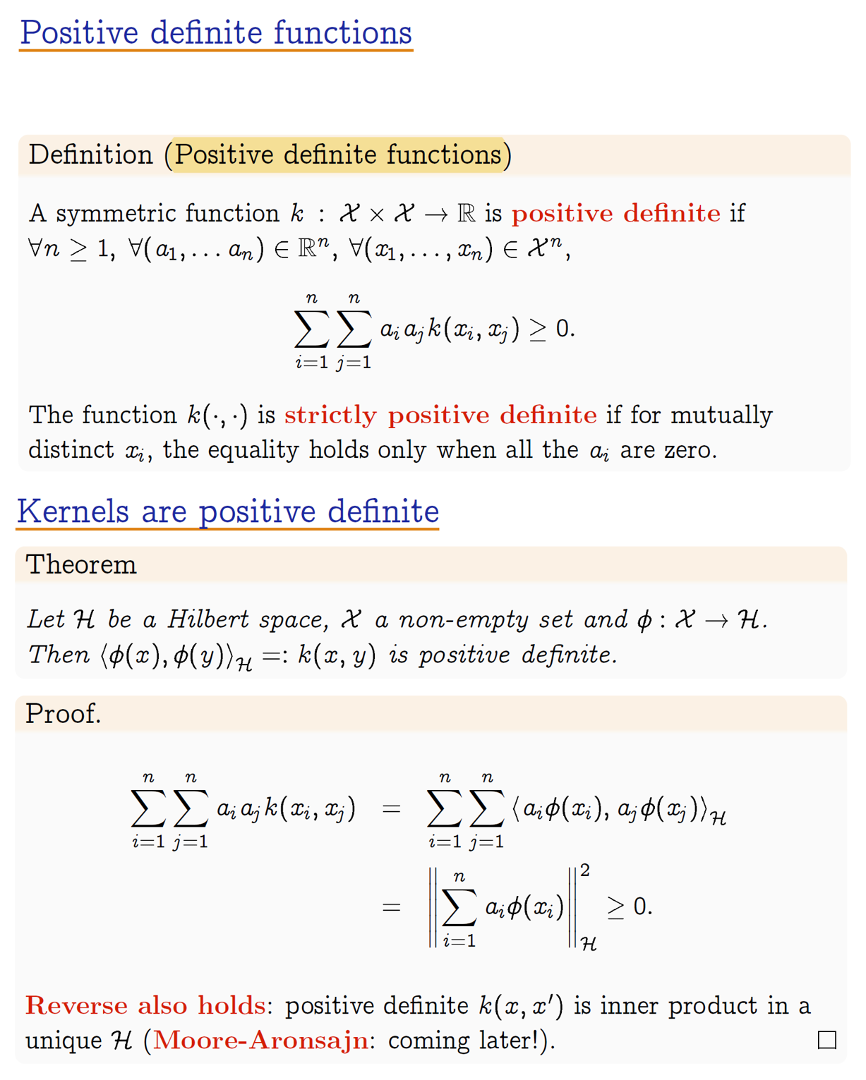 RKHS-PD